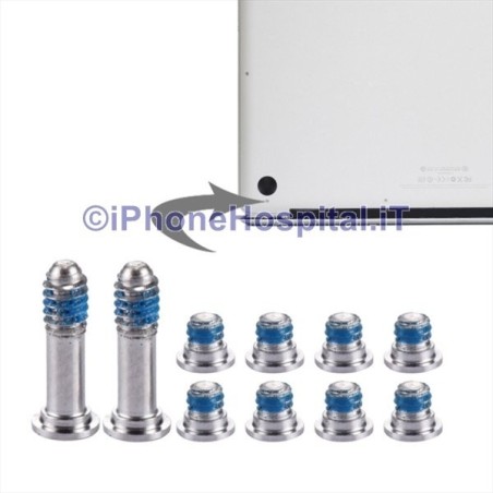 Set di viti Inferiori per Macbook Air 13.3 inch (2010) A1369 / MC503 / MC504 - 1