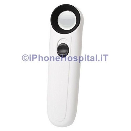Lupa 40X con luz LED 2x