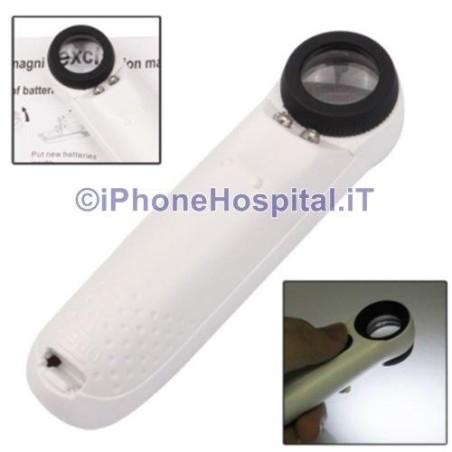 Lupa 40X con luz LED 2x - 5