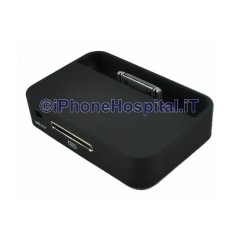 Base Dock con salida de audio para iPhone 4 / 4S