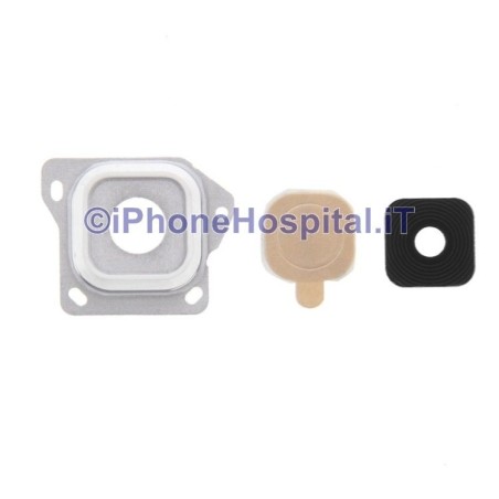 Samsung Vitre de l'objectif de l'appareil photo pour Galaxy A3 A300F Blanc - 1