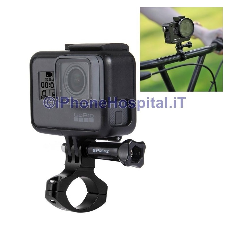 Supporto Bici & Moto in Aluminio per GoPro HERO 6 /5 /5/4 /4 /3+ /3 /2 /1 - 6 Supporto Bici & Moto in Aluminio per GoPro HERO 6 /5 /5/4 /4 /3+ /3 /2 /1 - 6