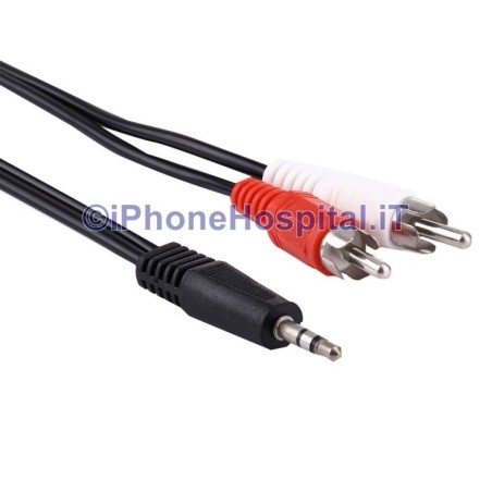 3.5mm 1.5m Cable Jack Aux Estéreo a RCA Macho Longitud - 3