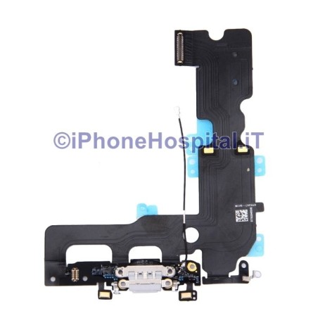 Conector de carregamento Jack Fone de ouvido Microfone Antena plana Cinza para iPhone 7 Plus