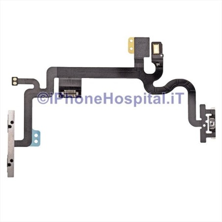 Flat Flex Ignition Power Volume Mute Keys Flash Mic pour iPhone 7 + Supports