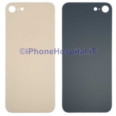 Retro Cover Battery Cover Gold Back for iPhone 8 Plus - 1