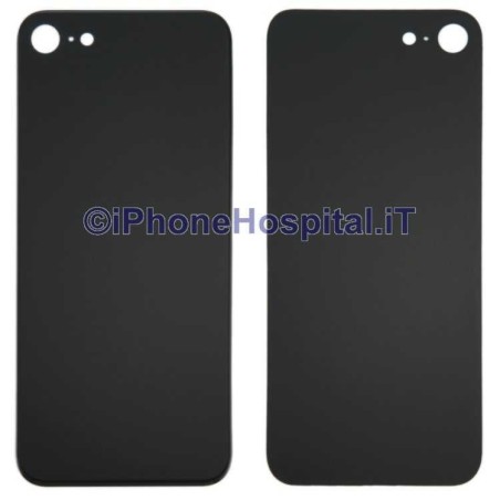 Retro Cover Battery Cover Black Back for iPhone 8 Plus - 5