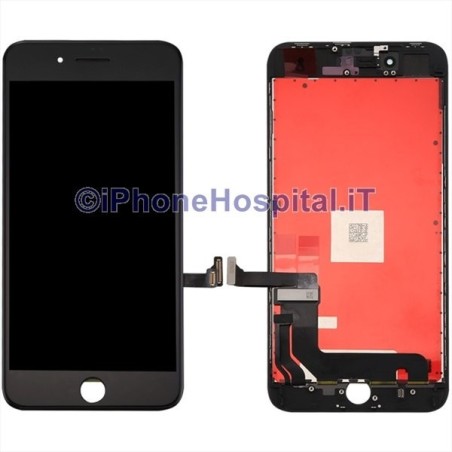 Tela de toque de vidro LCD para iPhone 8 Plus (A1864, A1897, A1898) Preto OEM