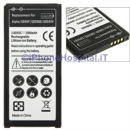 Battery for Samsung EB-BG850BBC Galaxy Alpha SM-G850, SM-G8508, SM-G8509V
