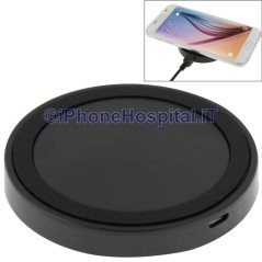 Caricatore Wireless QI iPhone 8 / 8 Plus / X & Samsung / Nokia / HTC / LG Nero  - 1
