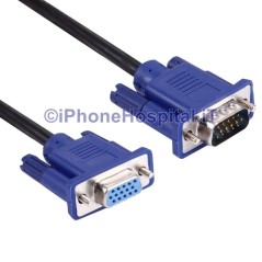 Câble de rallonge VGA 15 broches mâle vers femelle VGA projecteur moniteur - 1
