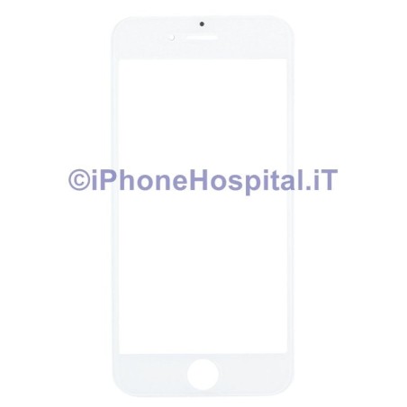 Apple Cadre avec vitre avant et feuille d'oie pour iPhone 7 Plus Blanc