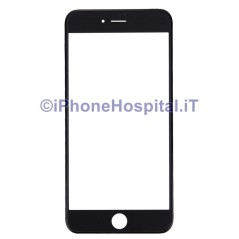 Apple Cadre avec vitre avant et feuille d'oie pour iPhone 7 Plus Noir