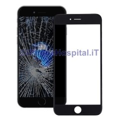 Cornice Frame con Vetro Anteriore e Foglio Oca per Apple iPhone 7 Plus Nero  - 3