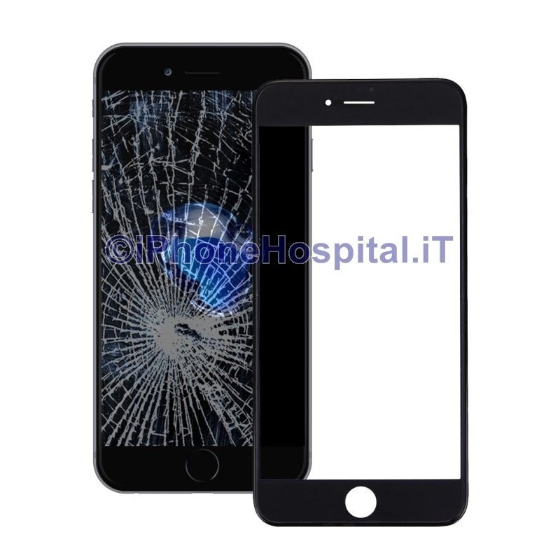 Cornice Frame con Vetro Anteriore e Foglio Oca per Apple iPhone 7 Plus Nero - 3 Cornice Frame con Vetro Anteriore e Foglio Oca per Apple iPhone 7 Plus Nero - 3