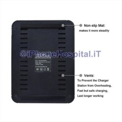 Chargeur rapide professionnel 6 ports USB 8,8A AC100-240V