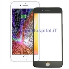 Cornice Frame con Vetro Anteriore e Foglio Oca per Apple iPhone 8 Nero - 3