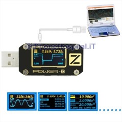 Comprobador USB profesional Pantalla OLED Corriente Tensión - 1