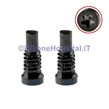 Par 2 Tornillos para iPhone 8 y 8 Plus Color Negro ( Negro ) - 1