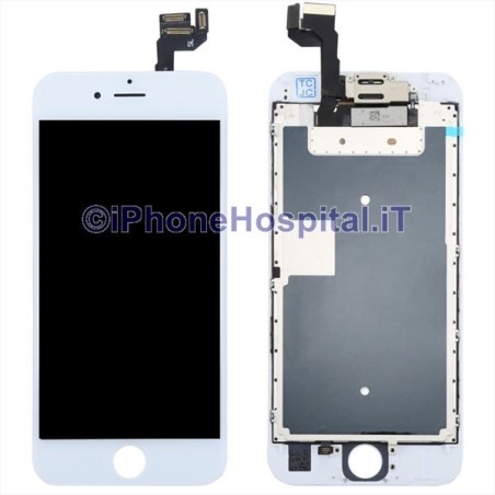 Schermo Vetro Touch Screen 3D Touch Lcd Assemblato per iPhone 6S Bianco OEM - 5