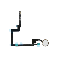Tasto Home Flex Cable Bianco Cornice Oro ( Gold ) per iPad Mini 3 Assemblato  - 1