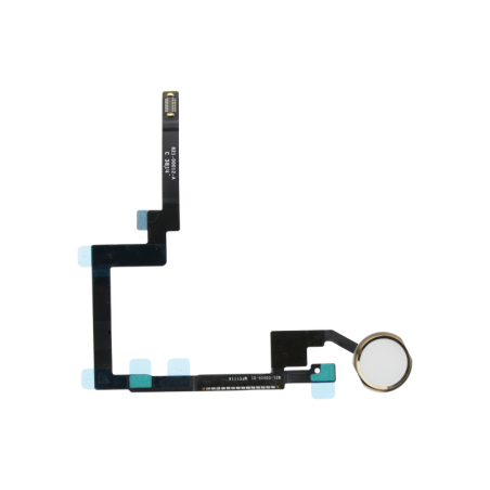 Botón Home Cable Flex Marco Oro Blanco ( Oro ) para iPad Mini 3 Montado - 1