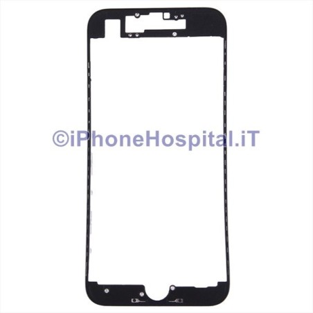 Soporte de cristal para pantalla táctil Edge negro para iPhone 7