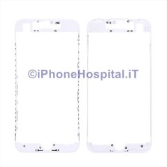 Supporto Vetro Touch Screen Bordo Bianco per iPhone 7 - 1