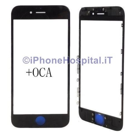 Schermo Vetro completo per iPhone 6 Nero - 1