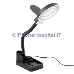 Lente d'ingrandimento Tavolino Con lampada HD LED riparazione Telefono Cellulare - 1
