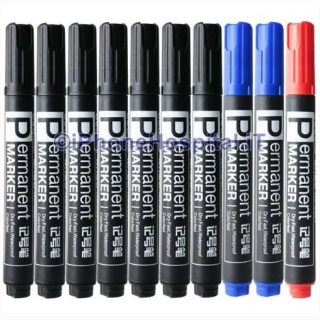 Stylo marqueur permanent bleu