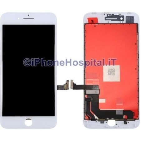Vetro Touch Screen Lcd per iPhone 8 Plus ( A1864, A1897, A1898 ) Bianco OEM  - 4