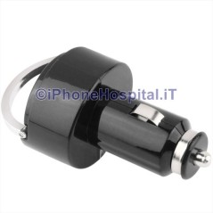 Cargador USB doble para coche de 3,1 A (2,1 + 1 A) con anillo extraíble