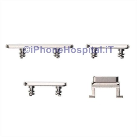 Silver Button Kit for iPhone X - 2