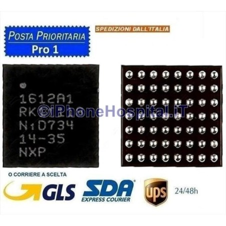 Chip Ricarica 1612A1 Charger IC Chip per Scheda Madre iPhone 8/8Plus / X - 1