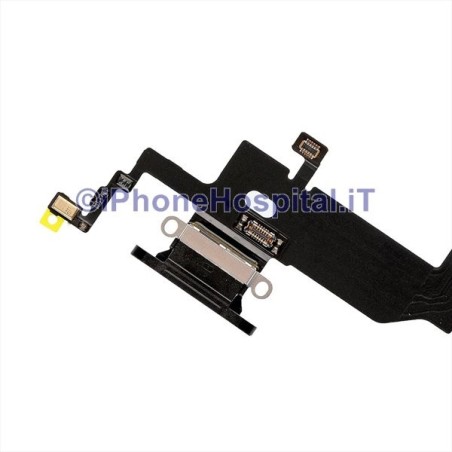 Couleur noire Microphone plat Connecteur de charge pour iPhone X