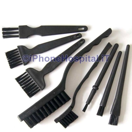 Set 8 Spazzole Antistatiche ESD per Pulizia Pcb Del Telefono Riparazione BGA - 1