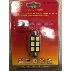 Car Bulb CanBus (12V DC) T11 5W 6 Led SMD 7000-8000K Torpedo - 1