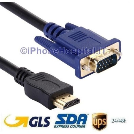 Cavo Video HDMI Maschio a VGA Maschio 15PIN 3 Metri  - 2
