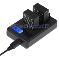 Chargeur Digital Twin pour GoPro Hero 3+ Black Silver (AHDBT-301 & 302)