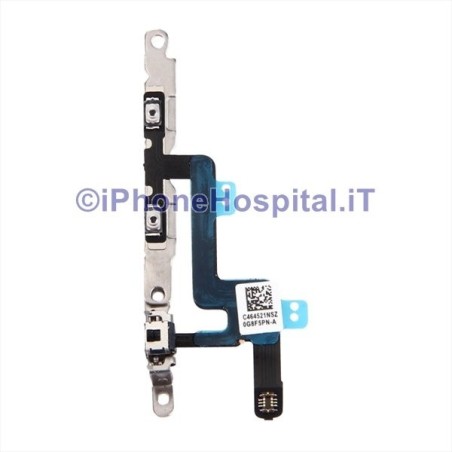 Flat Volume / Vibra Con Supporto Metallico Assemblato per Apple iPhone 6 - 3