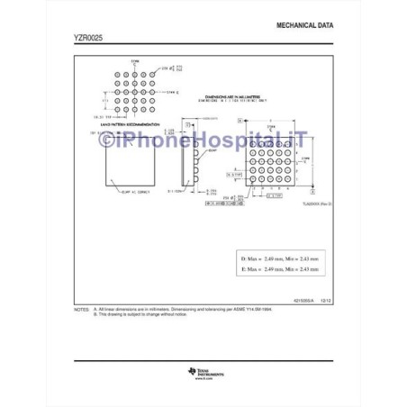 Retroiluminación IC para Macbook 4CVTD68B 8550 D688 D68B D71B LP8550TLX LP8550 BGA25