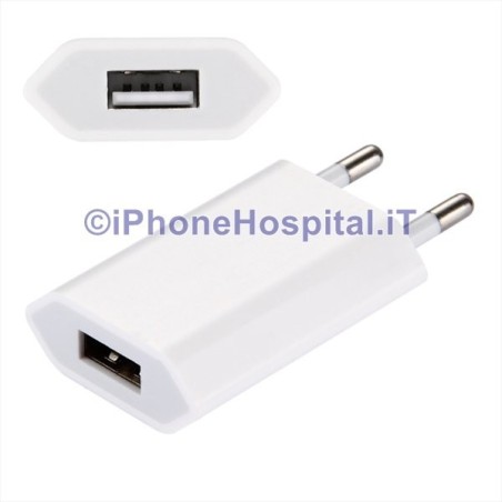 Apple Samsung Blackberry Adaptador de red USB para cargador 1A Blanco - 5