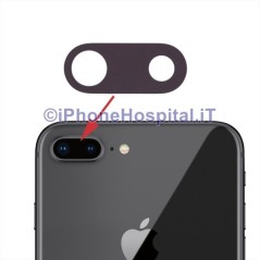 Lente Vetro Vetrino Obbiettivo Camera Fotocamera per Apple iPhone 8 Plus - 4