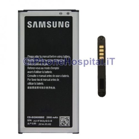 Batteria Samsung EB-BG900BBE Per Galaxy S5 G900 2800mAh - 1