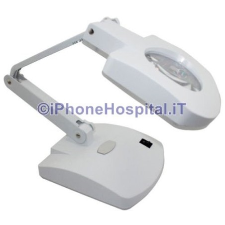 Loupe 3X/8X Lampe LED de bureau 220V Réparation de téléphone portable - 4