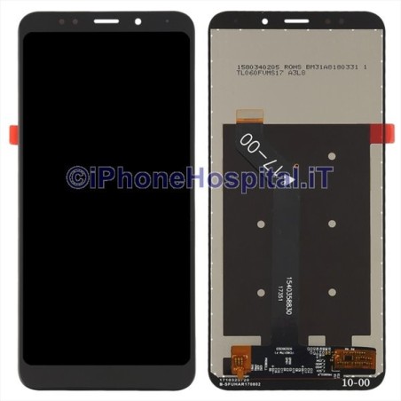 Tela de toque de vidro montada na tela LCD para Xiaomi Redmi 5 Plus (preto)