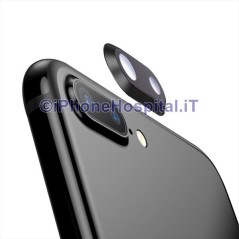Lente Anello Vetro Vetrino Obbiettivo Camera Fotocamera per Apple iPhone 8P Nero  - 3