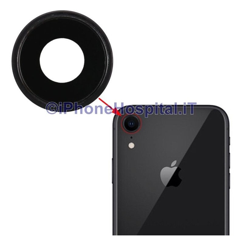 Apple Anillo de lente Lente de cristal para iPhone XR Negro - 2 Apple Anillo de lente Lente de cristal para iPhone XR Negro - 2