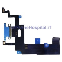 Connettore Carica Dock Microfono Ricarica Flex per Apple iPhone XR Colore Blue   - 1